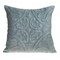 Nassau Collection 20" Gray / Sea Foam Transitional Quilted Throw Pillow
